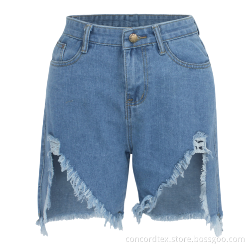 high waisted denim shorts